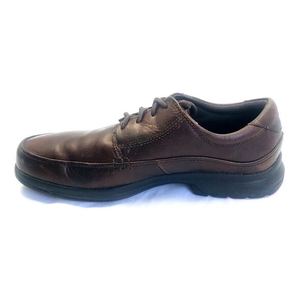 Rockport Shoes Leather Lace Oxford Apron Brown Casual 10.5 Men Webern Preppy main image 11